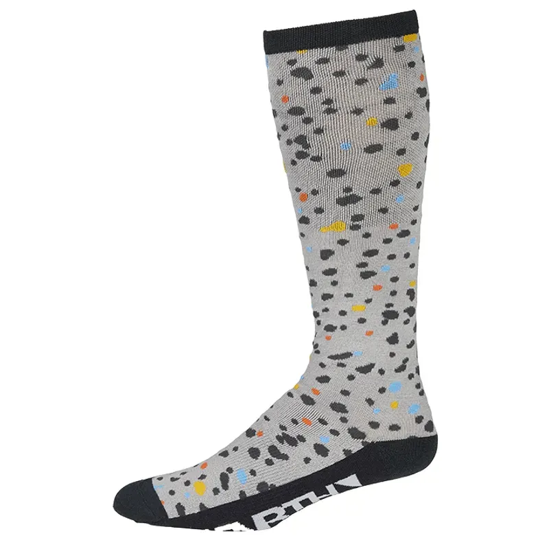 45Nrth Speck Heavyweight Knee High Wool Sock In Gray/Dark Blue