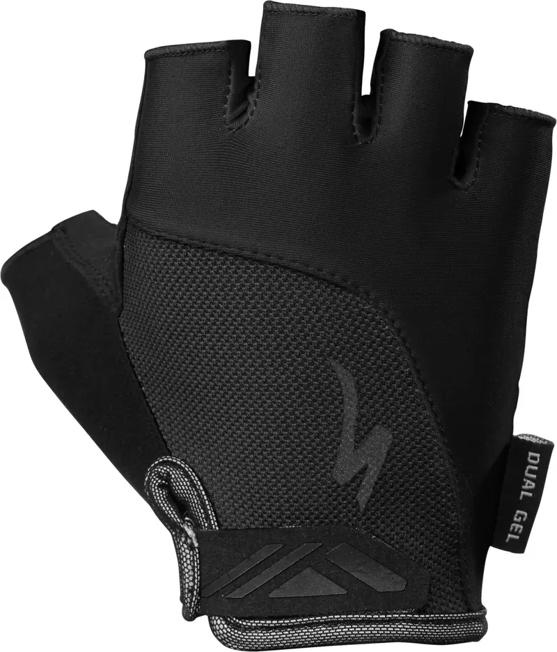 Specialized Body Geometry Dual-Gel Women's Short Finger Gloves in Black