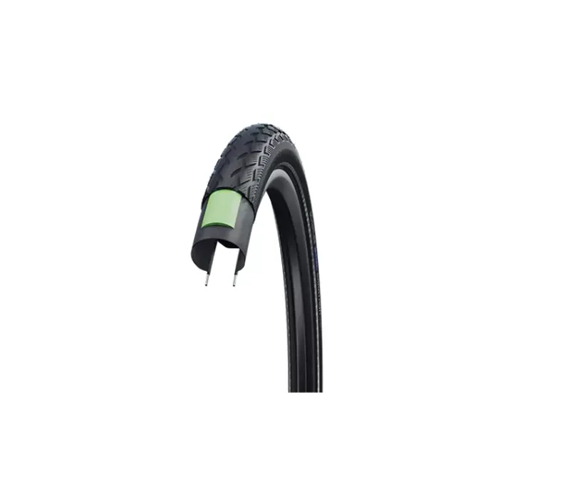 Schwalbe Green Marathon Tire - 700 X 47 Clincher Wire Black/Reflective Performance Line GreenGuard Addix Black 700 x 47