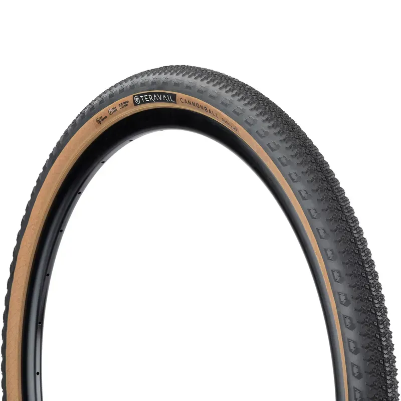Teravail Cannonball 700 x 42 Tubeless Folding Tire in Black-Tan