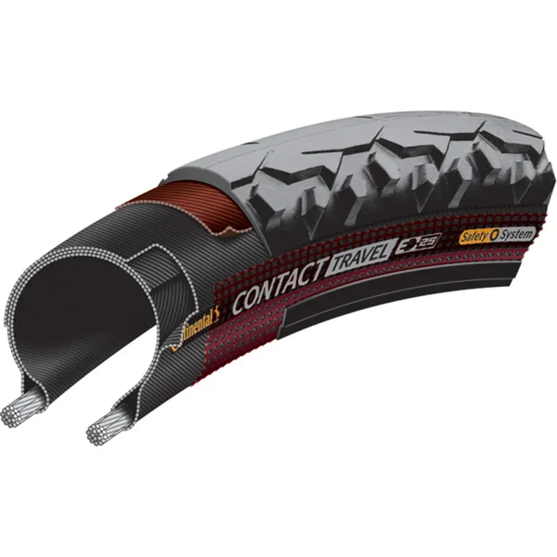 Continental Contact Urban Tire - 700 X 42 Clincher Wire Black/Reflex PureGrip SafetyPro E50 Black/Reflex 700 x 42 / 28 x 1.60